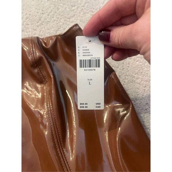 NWT Anthropologie Faux Leather Tube Top - Picture 8 of 11